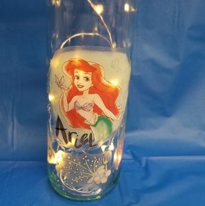 Lighted Ariel wine bottle